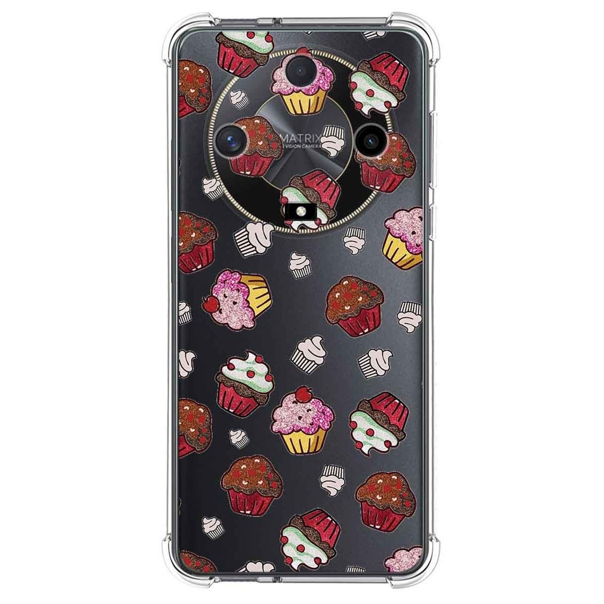 Funda Silicona Antigolpes para Huawei Honor Magic 6 Lite 5G diseño Muffins Dibujos