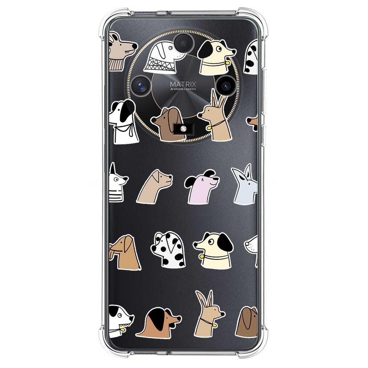 Funda Silicona Antigolpes para Huawei Honor Magic 6 Lite 5G diseño Perros Dibujos