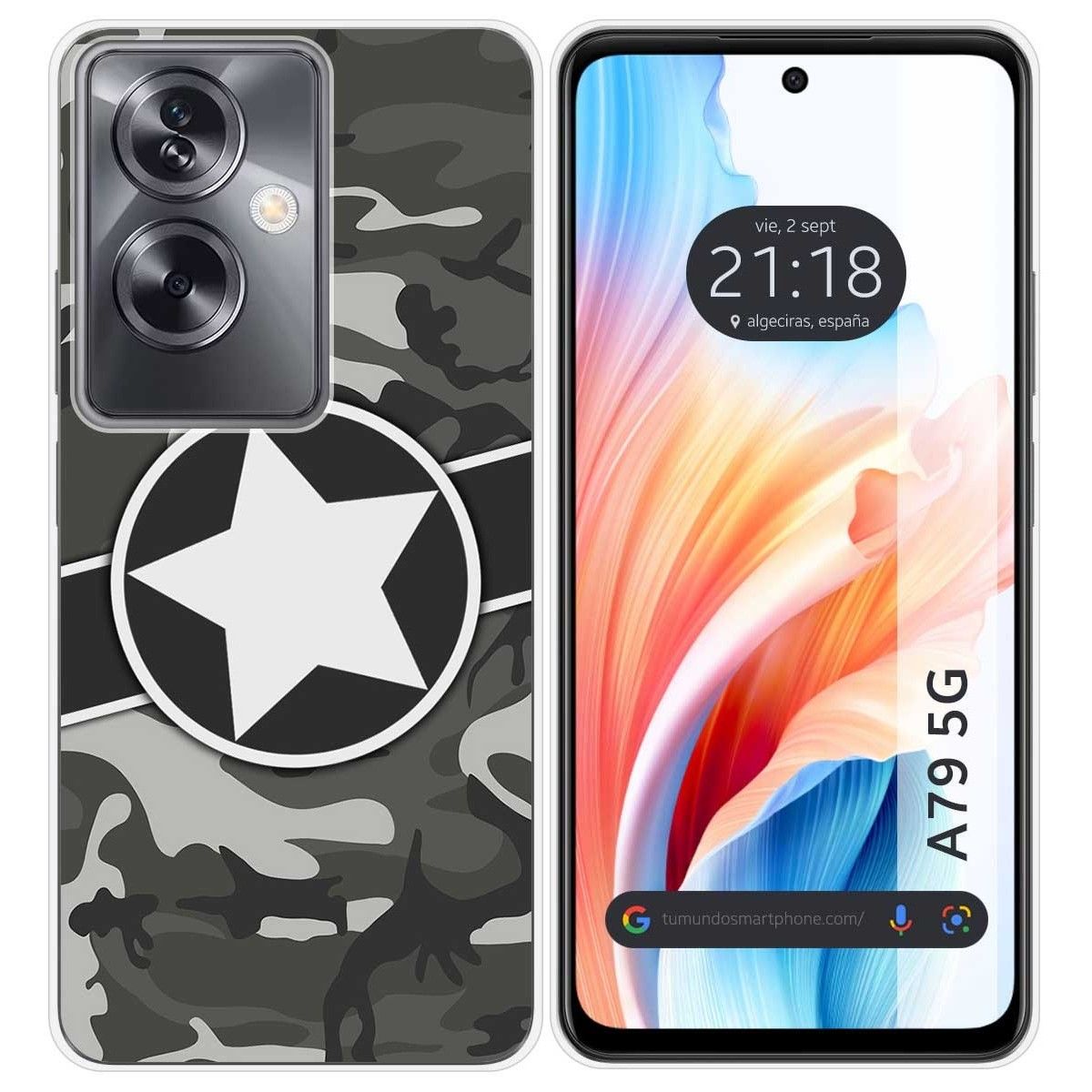 Funda Silicona para Oppo A79 5G diseño Camuflaje 02 Dibujos