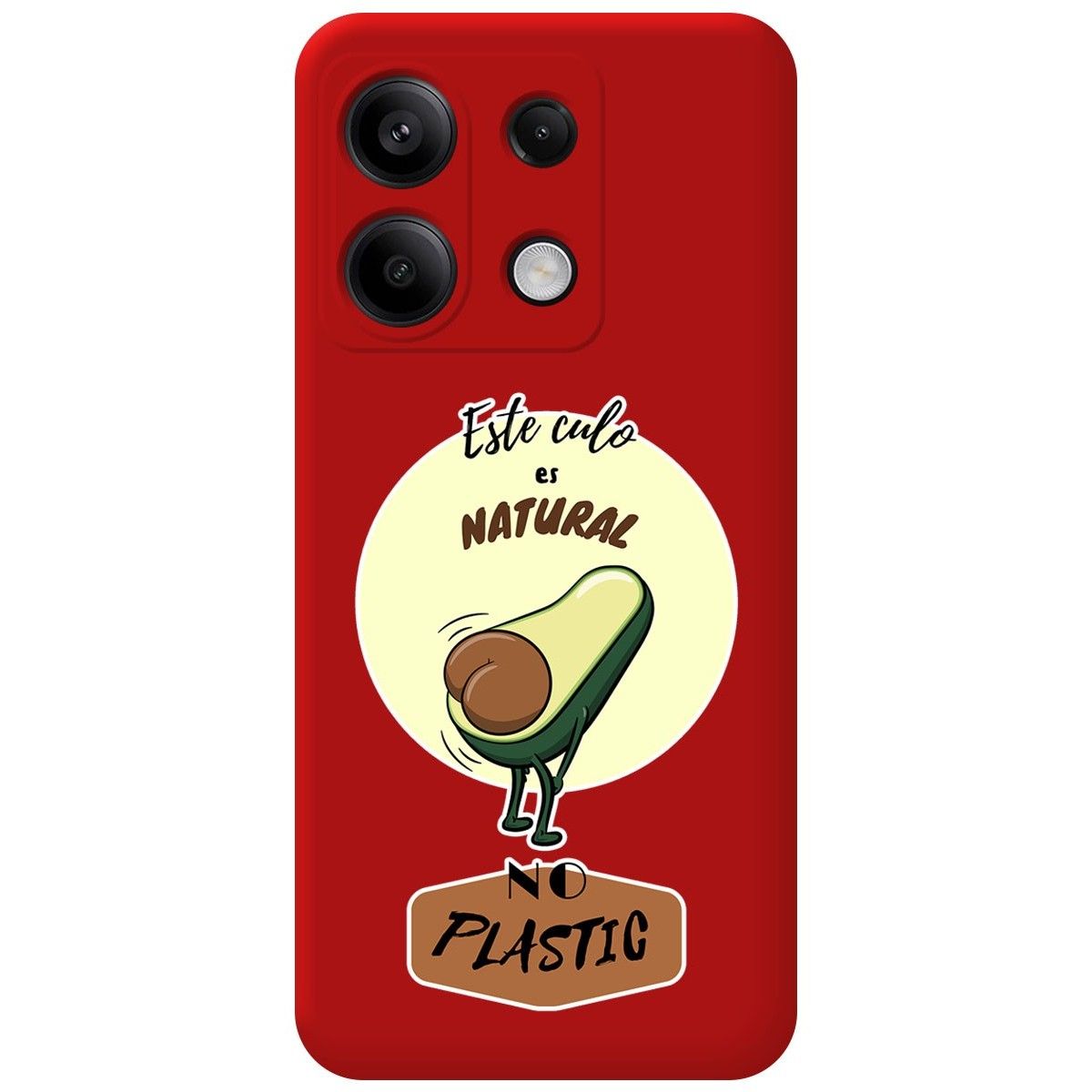 Funda Silicona Líquida Roja para Xiaomi Redmi Note 13 Pro 5G diseño Culo Natural Dibujos