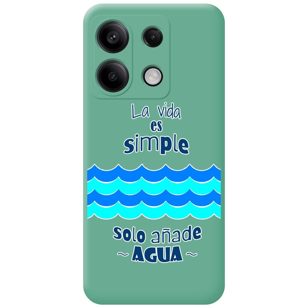 Funda Silicona Líquida Verde para Xiaomi Poco X6 5G diseño Agua Dibujos