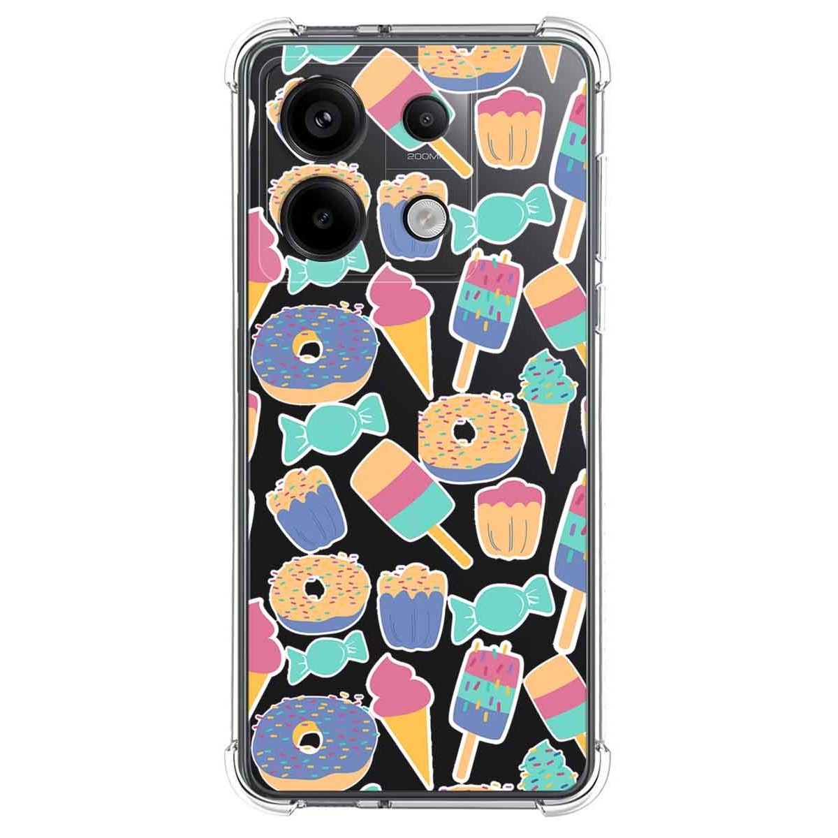 Funda Silicona Antigolpes para Xiaomi Poco X6 5G diseño Dulces 02 Dibujos