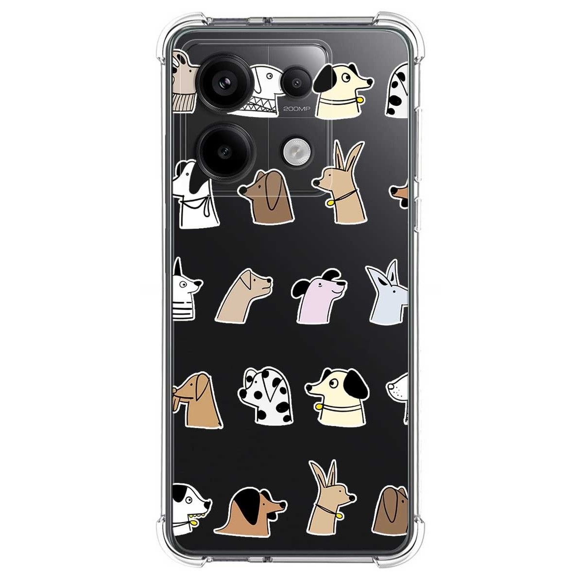 Funda Silicona Antigolpes para Xiaomi Poco X6 5G diseño Perros Dibujos