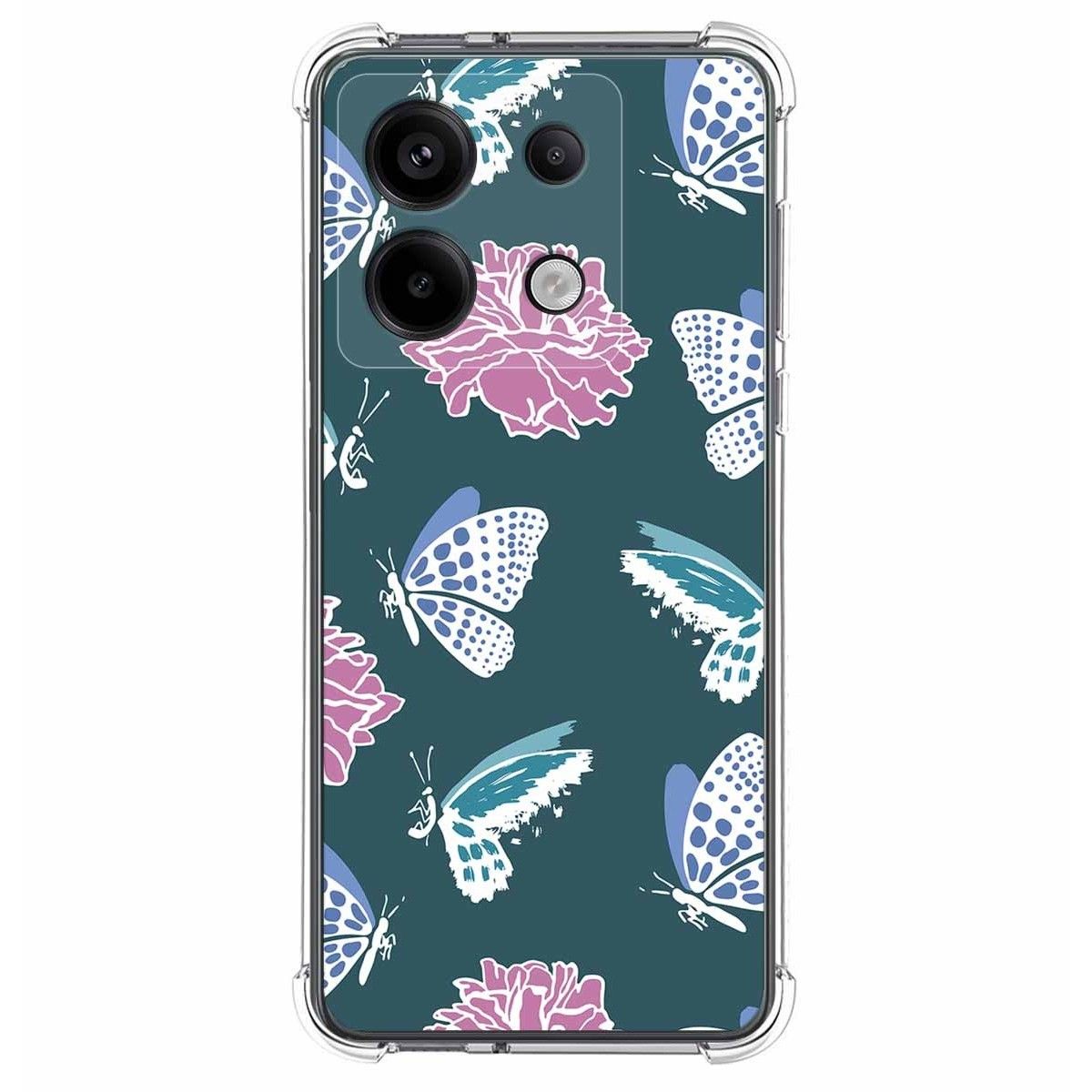 Funda Silicona Antigolpes para Xiaomi Poco X6 5G diseño Flores 10 Dibujos