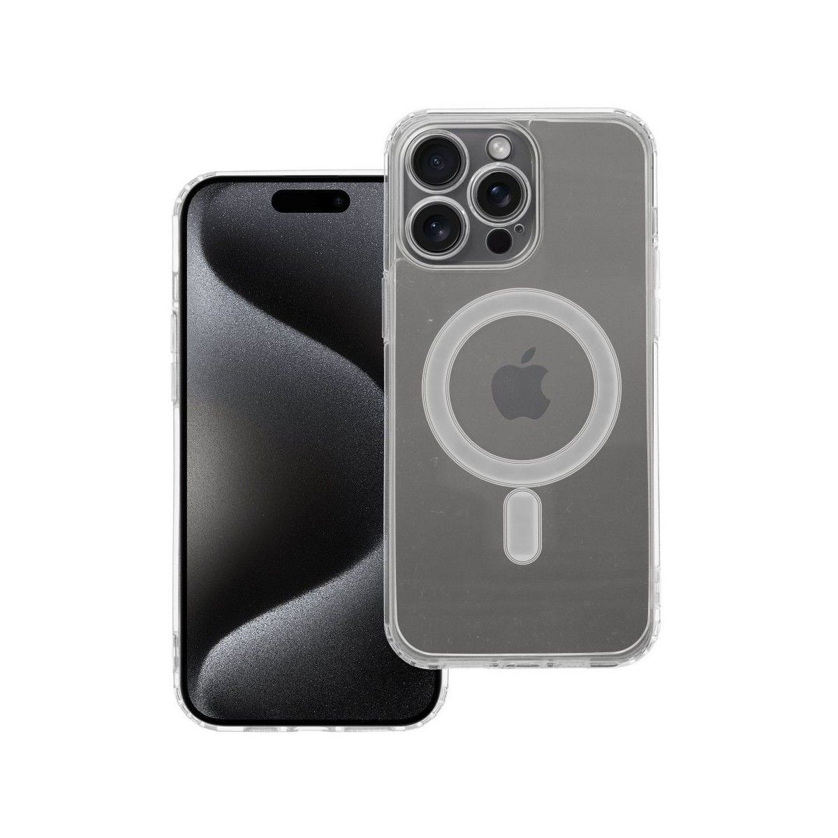 Funda Magnética Transparente para Iphone 15 Pro Max (6.7)