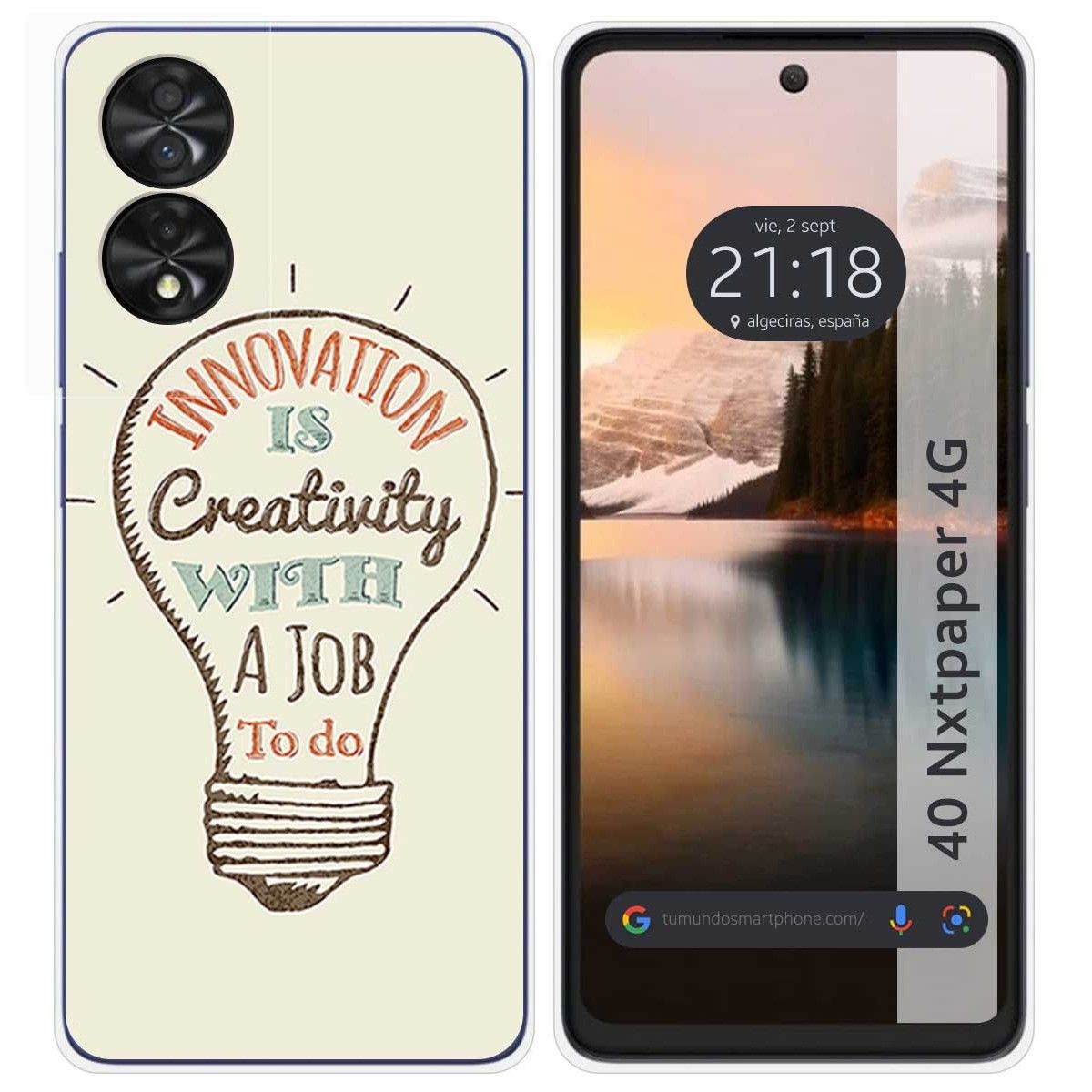 Funda Silicona para TCL 40 NXTPAPER diseño Creativity Dibujos