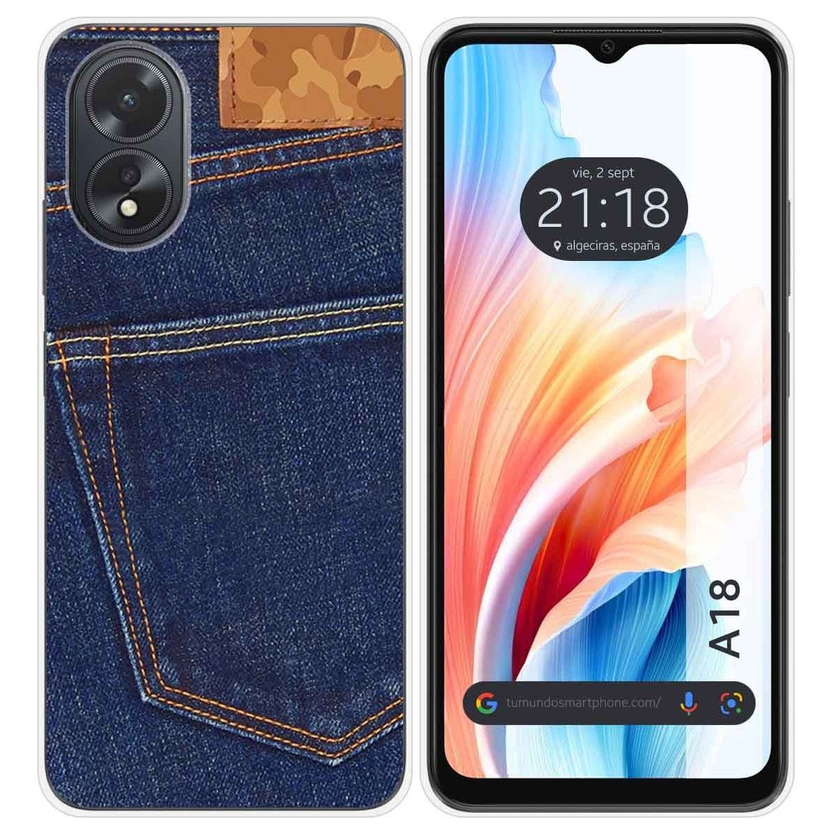 Funda Silicona para Oppo A18 diseño Vaquero Dibujos