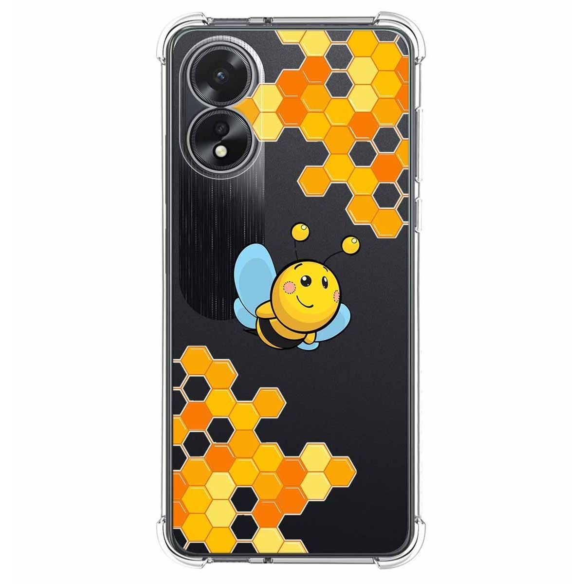 Funda Silicona Antigolpes para Oppo A18 diseño Abeja Dibujos