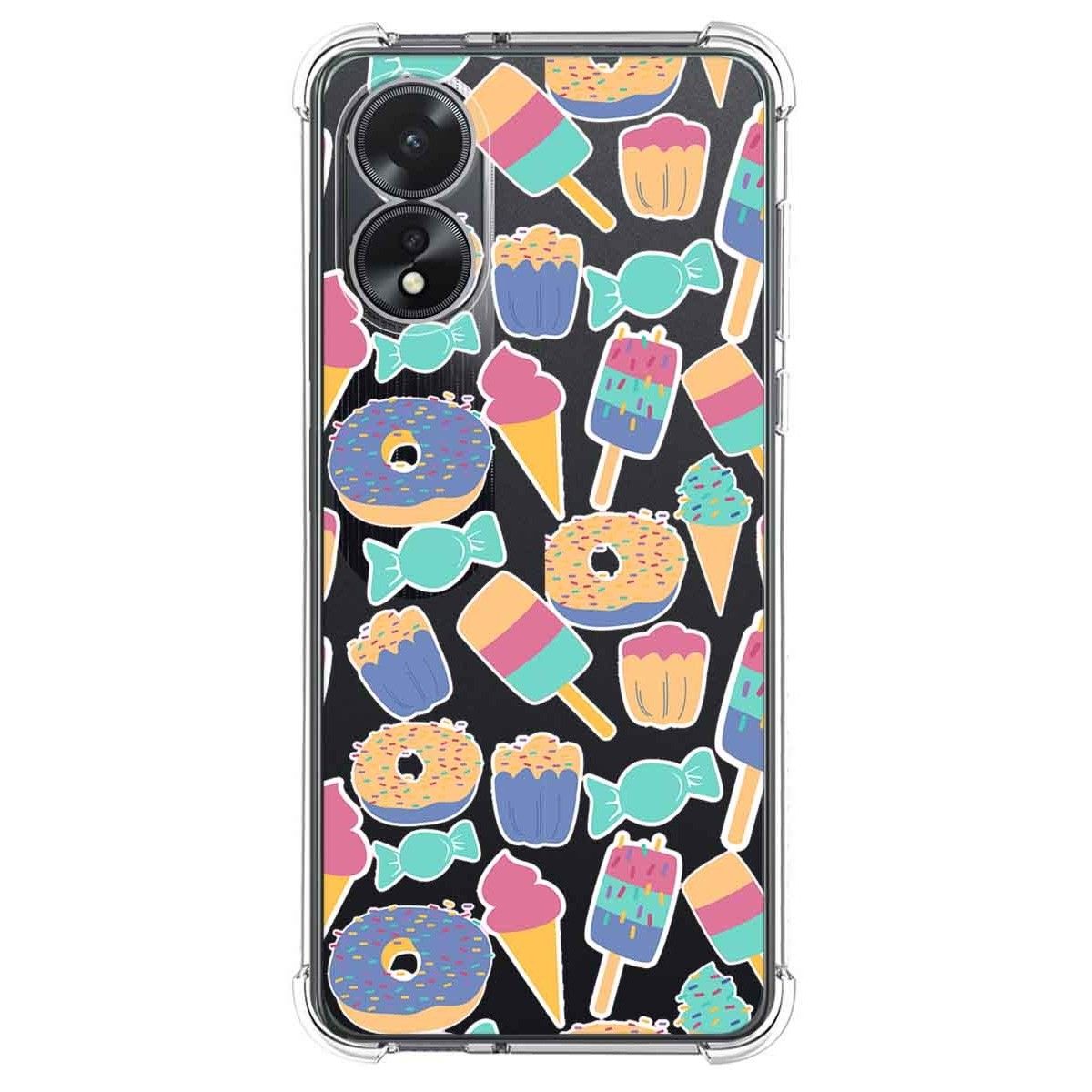 Funda Silicona Antigolpes para Oppo A18 diseño Dulces 02 Dibujos