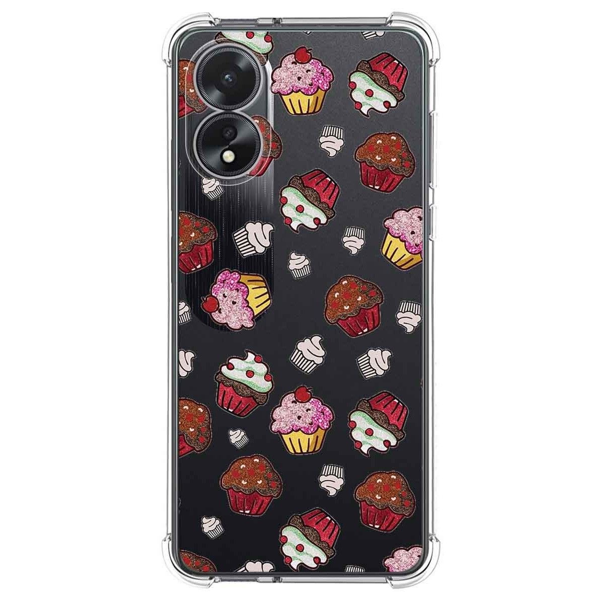 Funda Silicona Antigolpes para Oppo A18 diseño Muffins Dibujos