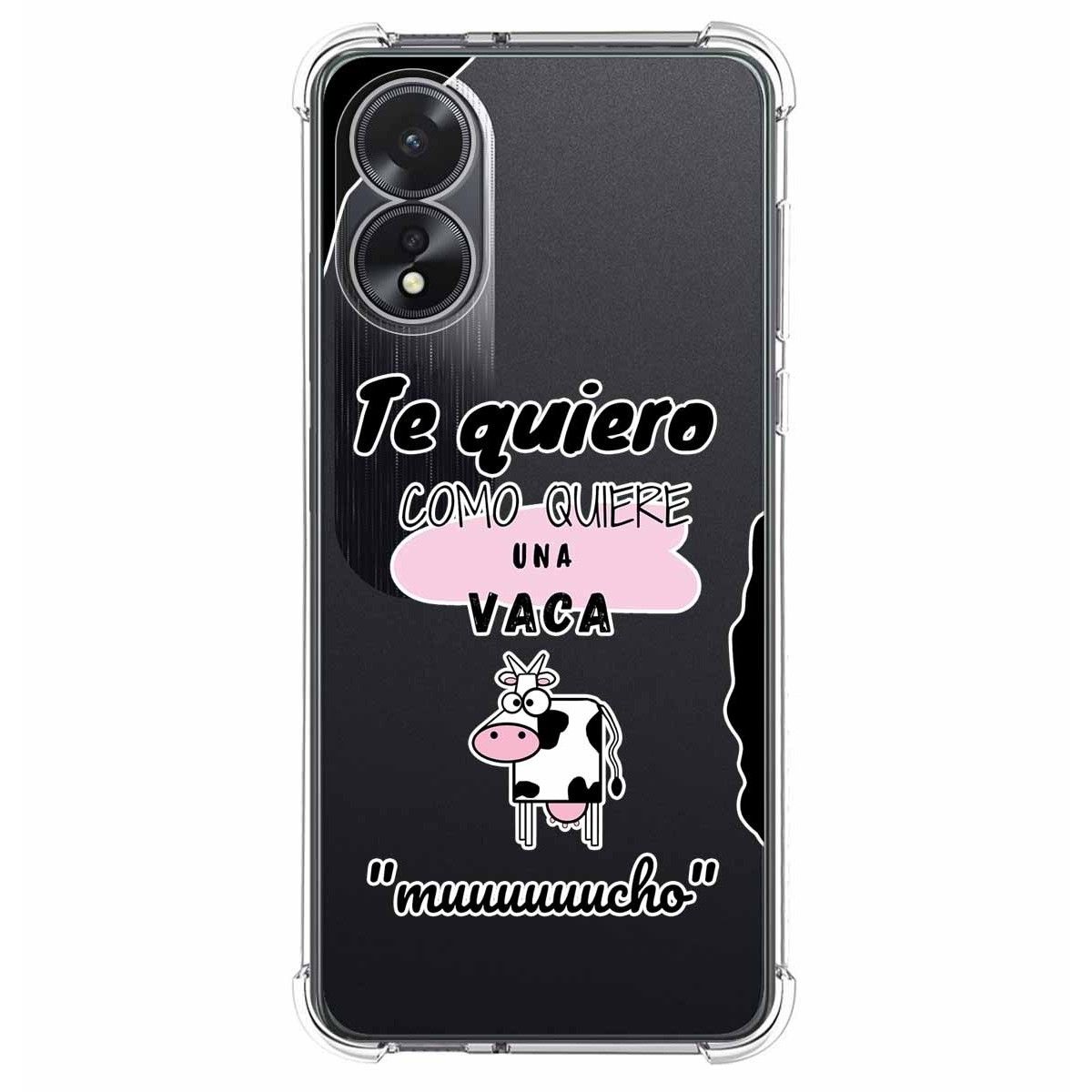 Funda Silicona Antigolpes para Oppo A18 diseño Vaca Dibujos