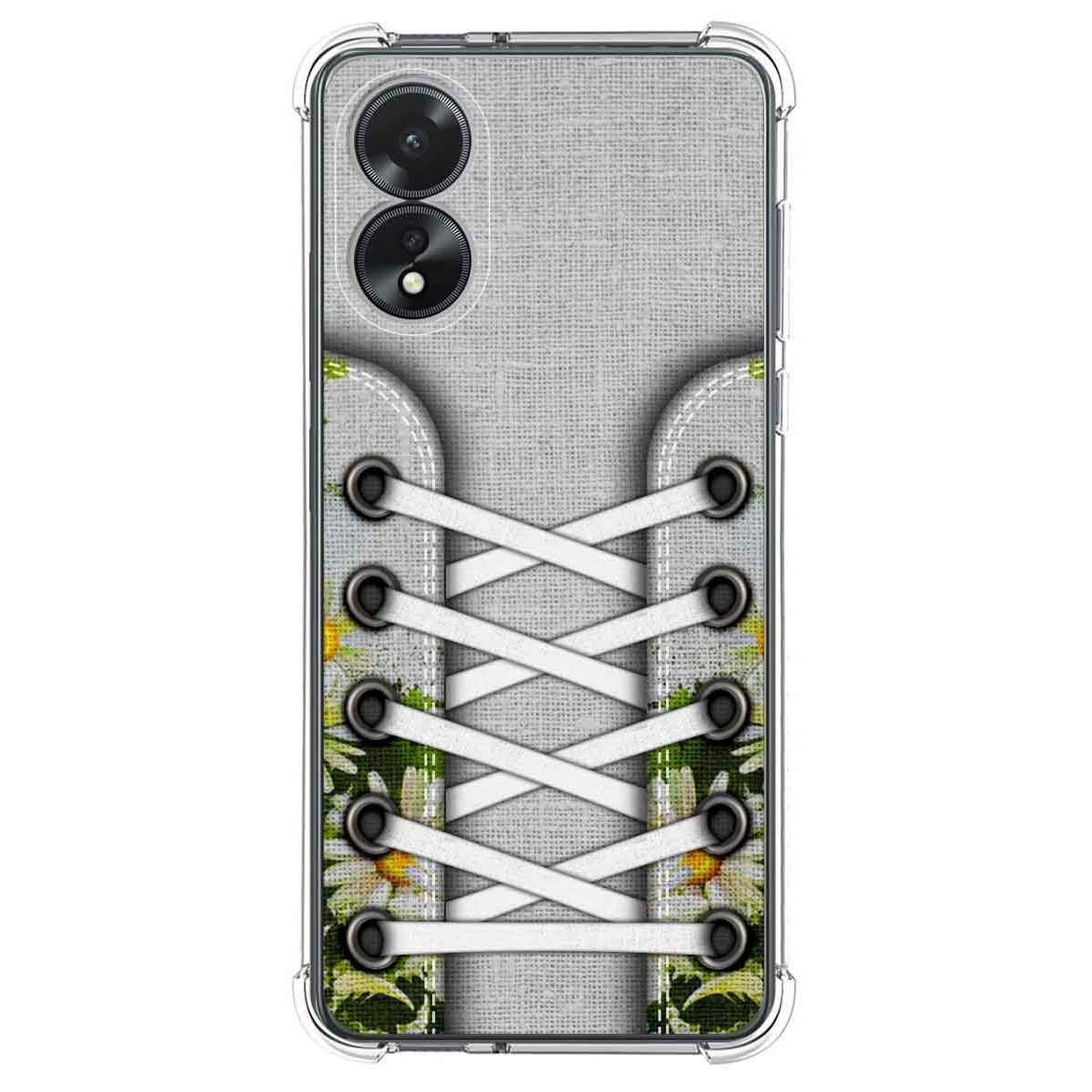 Funda Silicona Antigolpes para Oppo A18 diseño Zapatillas 08 Dibujos