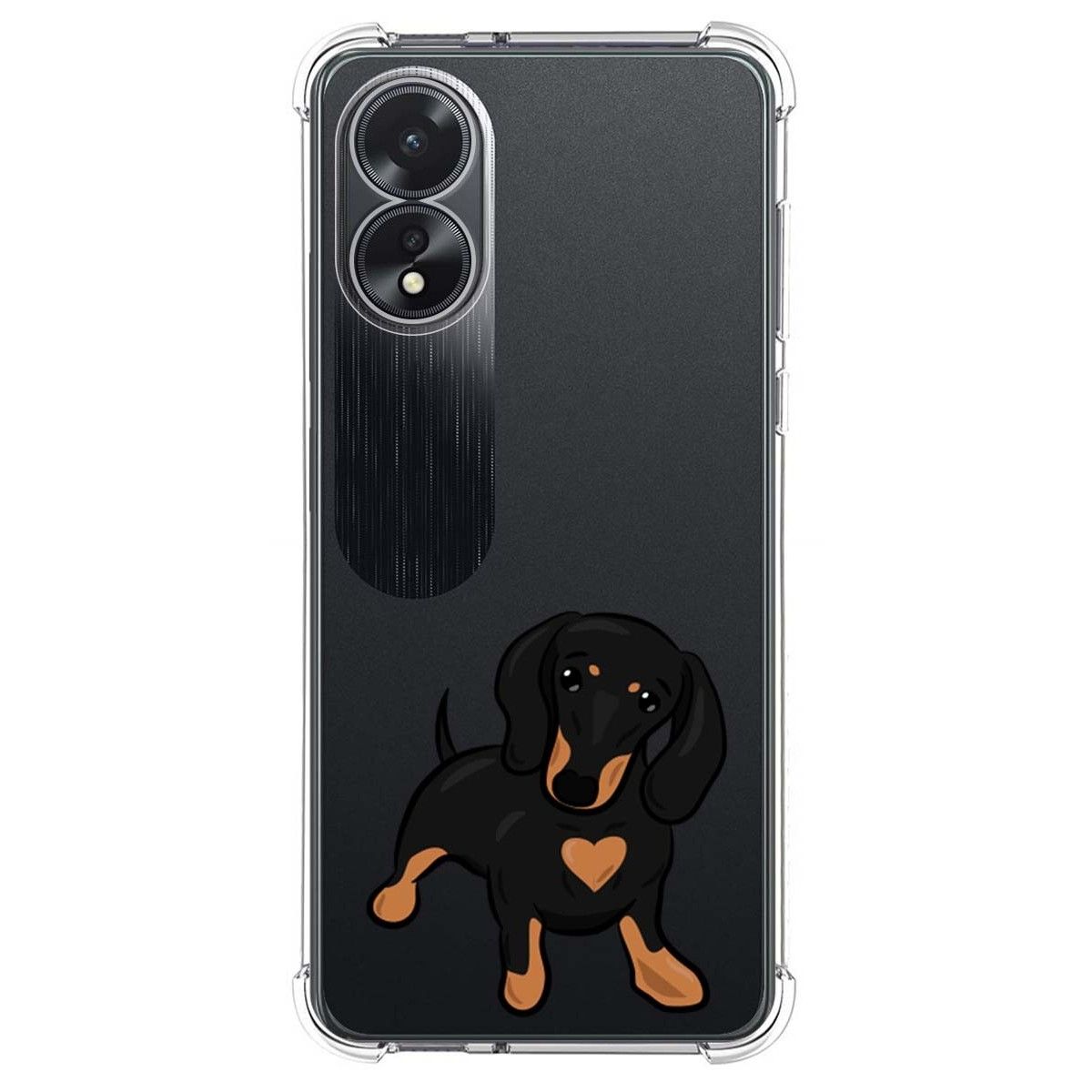 Funda Silicona Antigolpes para Oppo A18 diseño Perros 04 Dibujos