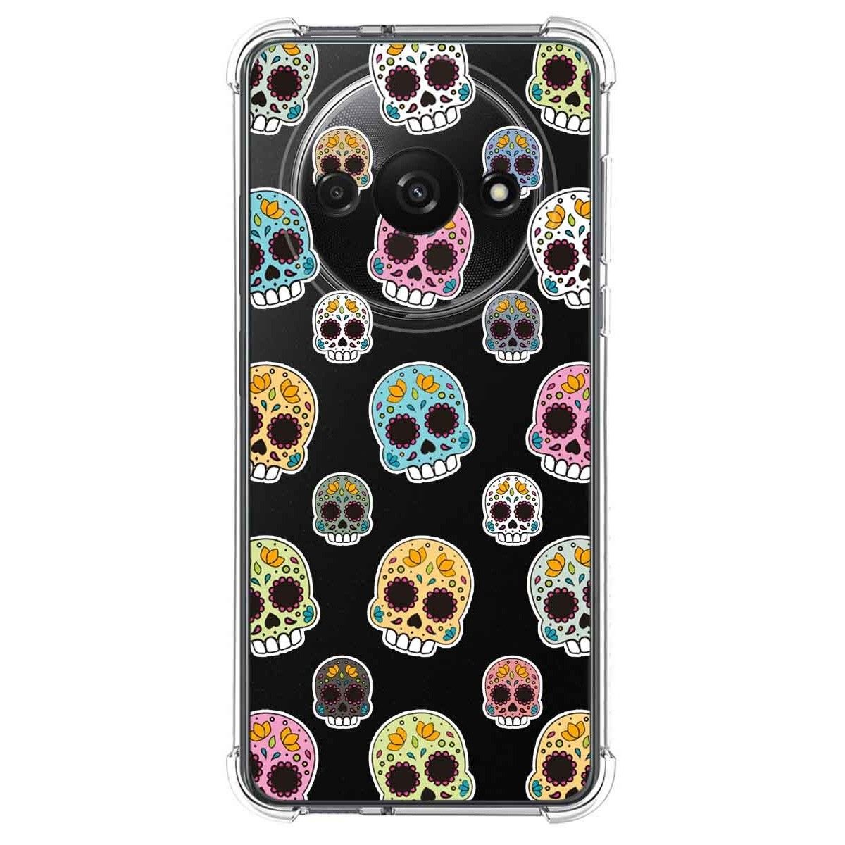 Funda Silicona Antigolpes para Xiaomi Redmi A3 diseño Catrina Dibujos