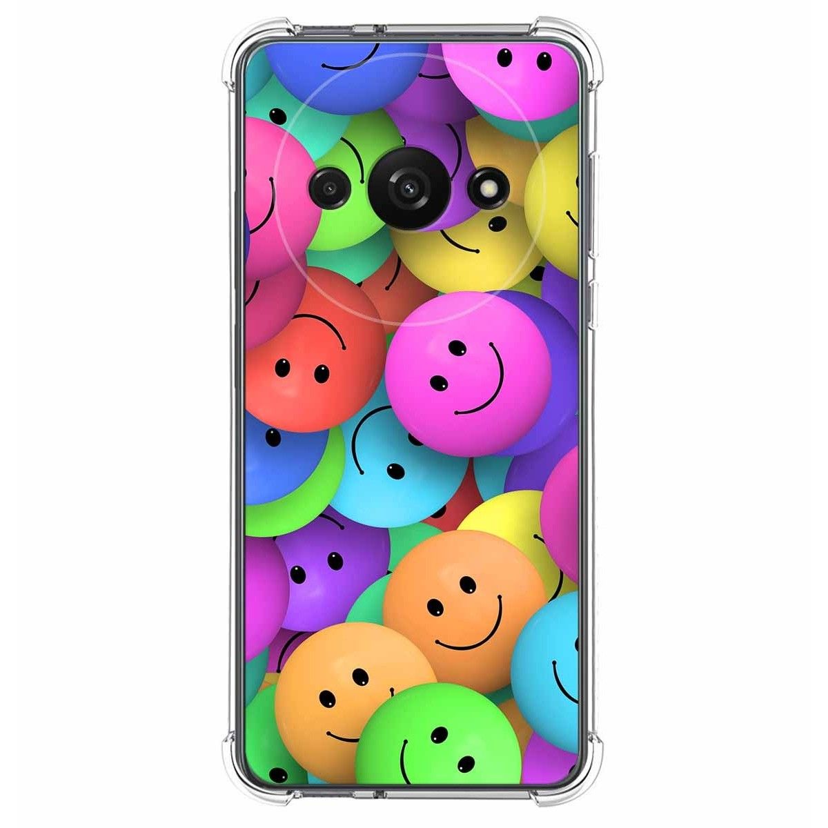 Funda Silicona Antigolpes para Xiaomi Redmi A3 diseño Smile Dibujos