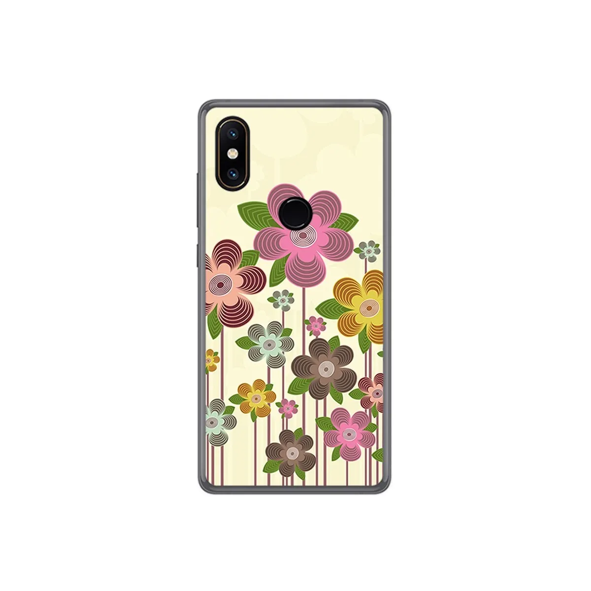 Funda Gel Tpu para Xiaomi Mi Mix 2S Diseño Primavera En Flor Dibujos