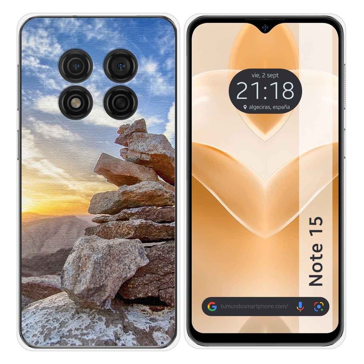 Funda Silicona para Ulefone Note 15 diseño Sunset Dibujos