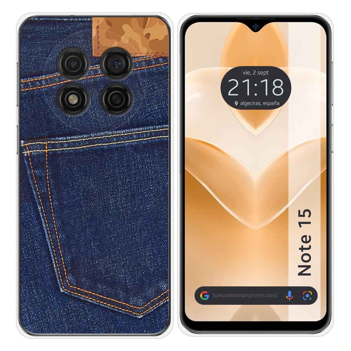 Funda Silicona para Ulefone Note 15 diseño Vaquero Dibujos