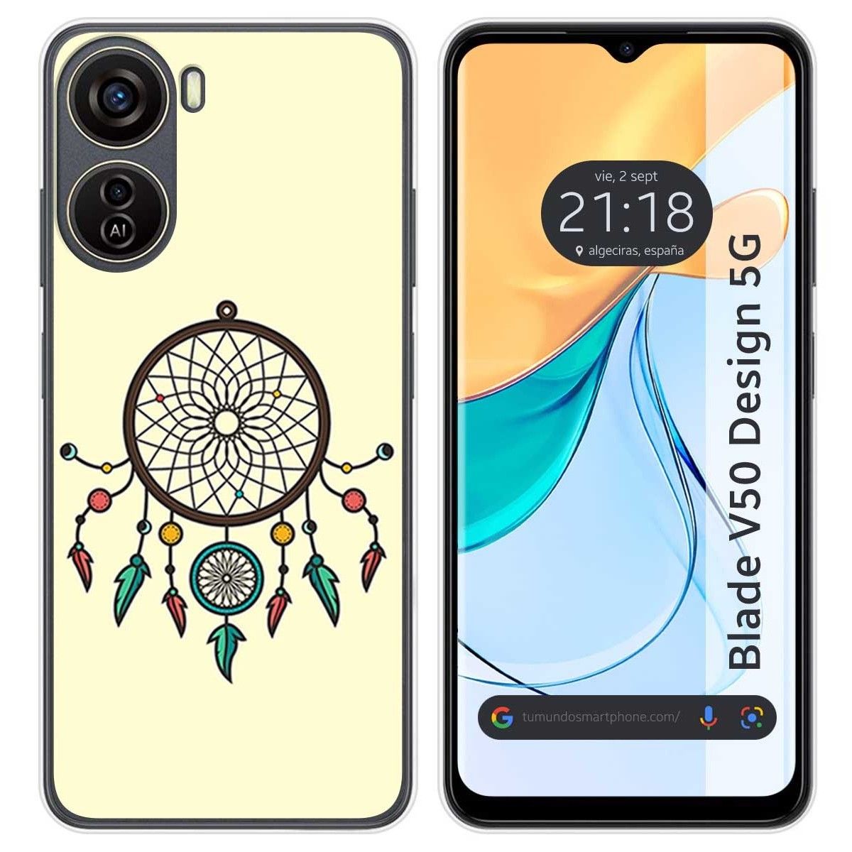 Funda Silicona para Zte Blade V50 Design 5G diseño Atrapasueños Dibujos