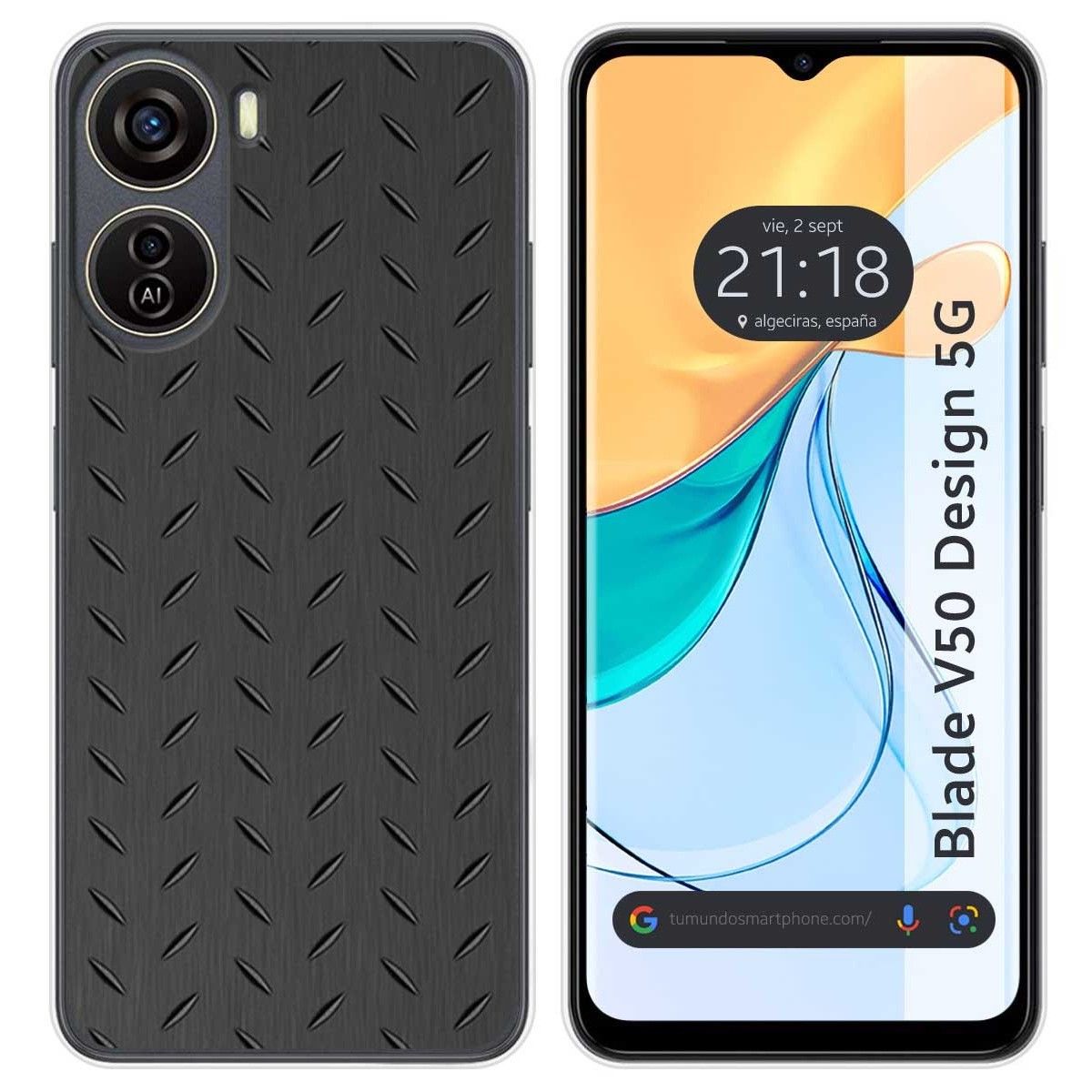 Funda Silicona para Zte Blade V50 Design 5G diseño Metal Dibujos