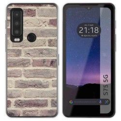 Funda Silicona para CAT S75 5G diseño Ladrillo 01 Dibujos