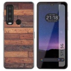 Funda Silicona para CAT S75 5G diseño Madera 03 Dibujos