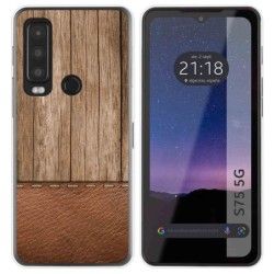 Funda Silicona para CAT S75 5G diseño Madera 09 Dibujos