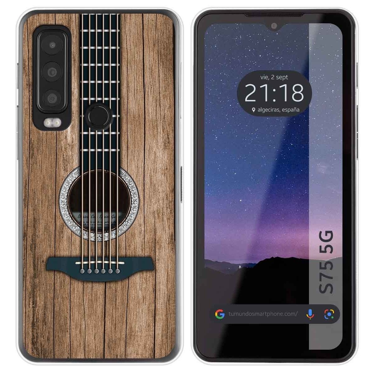 Funda Silicona para CAT S75 5G diseño Madera 11 Dibujos