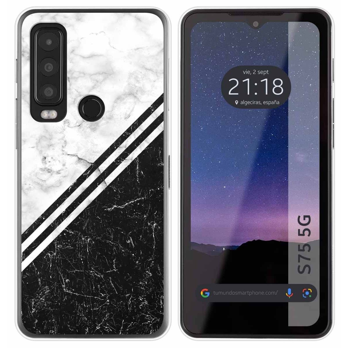 Funda Silicona para CAT S75 5G diseño Mármol 01 Dibujos