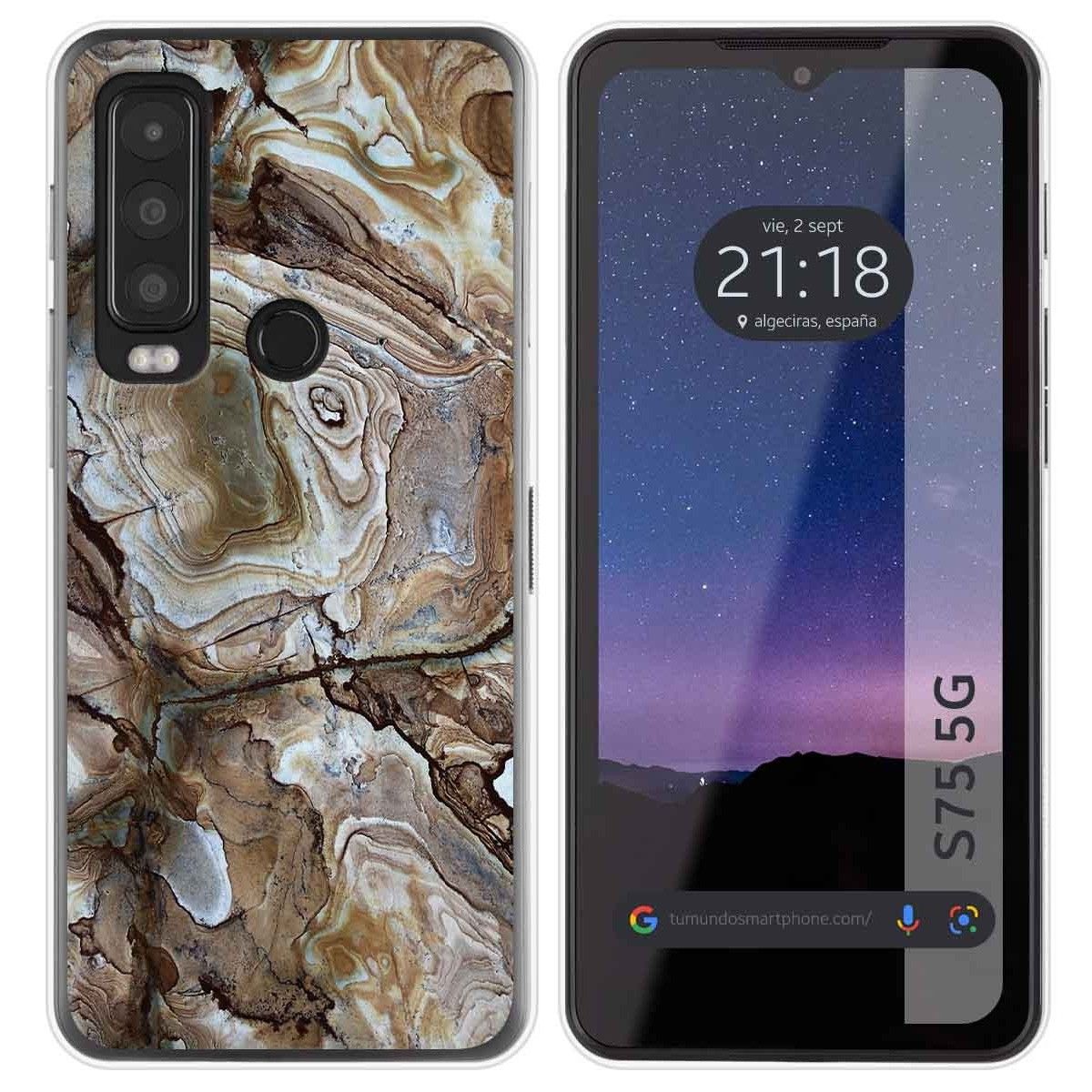 Funda Silicona para CAT S75 5G diseño Mármol 14 Dibujos