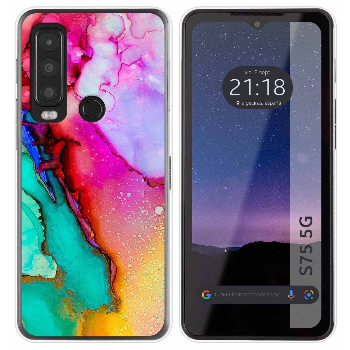 Funda Silicona para CAT S75 5G diseño Mármol 15 Dibujos