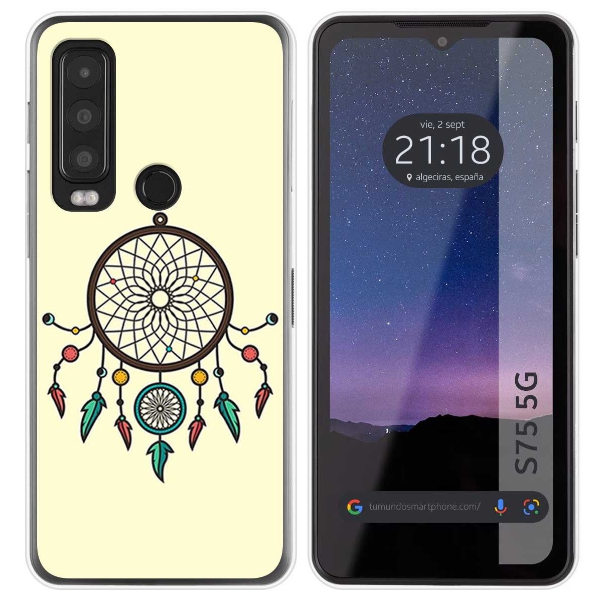 Funda Silicona para CAT S75 5G diseño Atrapasueños Dibujos