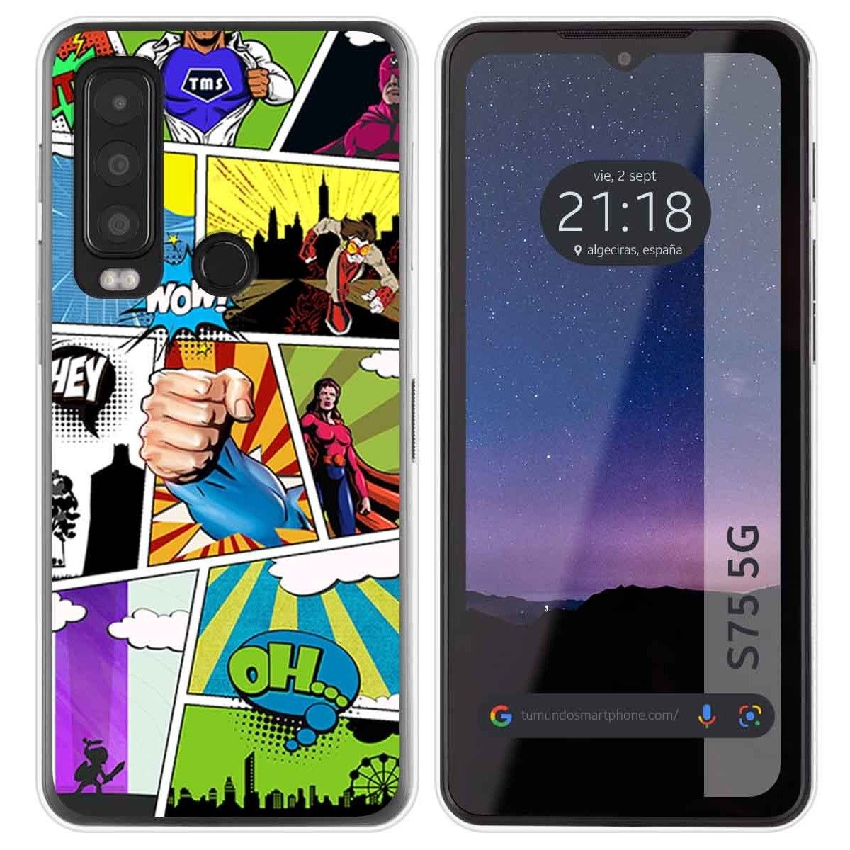 Funda Silicona para CAT S75 5G diseño Comic Dibujos