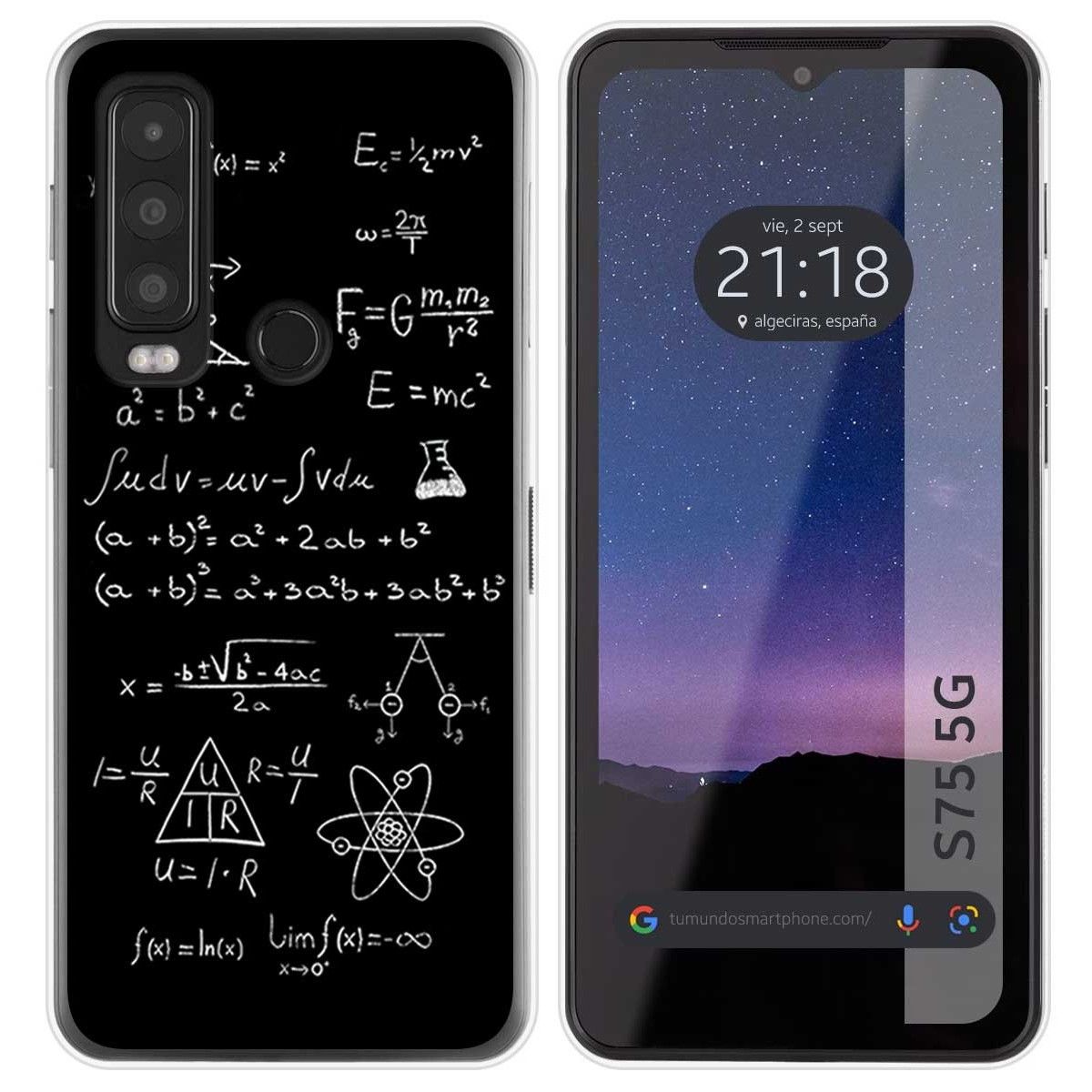 Funda Silicona para CAT S75 5G diseño Formulas Dibujos