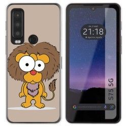 Funda Silicona para CAT S75 5G diseño Leon Dibujos