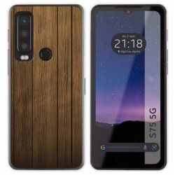 Funda Silicona para CAT S75 5G diseño Madera Dibujos