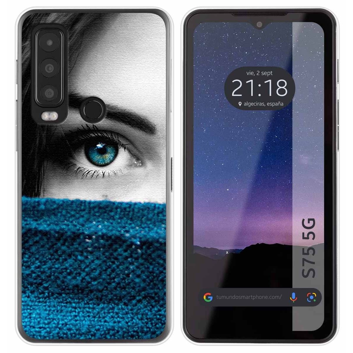 Funda Silicona para CAT S75 5G diseño Ojo Dibujos