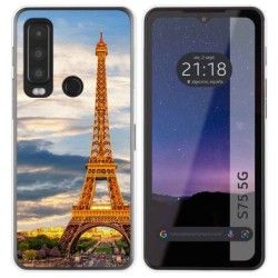 Funda Silicona para CAT S75 5G diseño Paris Dibujos