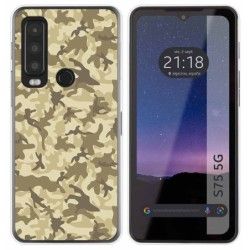 Funda Silicona para CAT S75 5G diseño Sand Camuflaje Dibujos