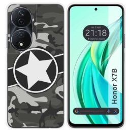 Funda Silicona para Huawei Honor X7b diseño Camuflaje 02 Dibujos