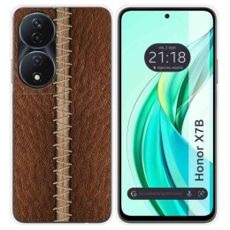 Funda Silicona para Huawei Honor X7b diseño Cuero 01 Dibujos