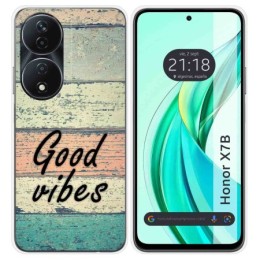 Funda Silicona para Huawei Honor X7b diseño Madera 01 Dibujos