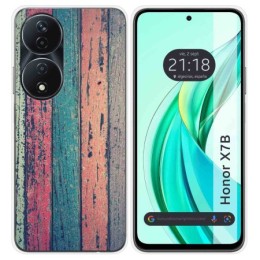 Funda Silicona para Huawei Honor X7b diseño Madera 10 Dibujos