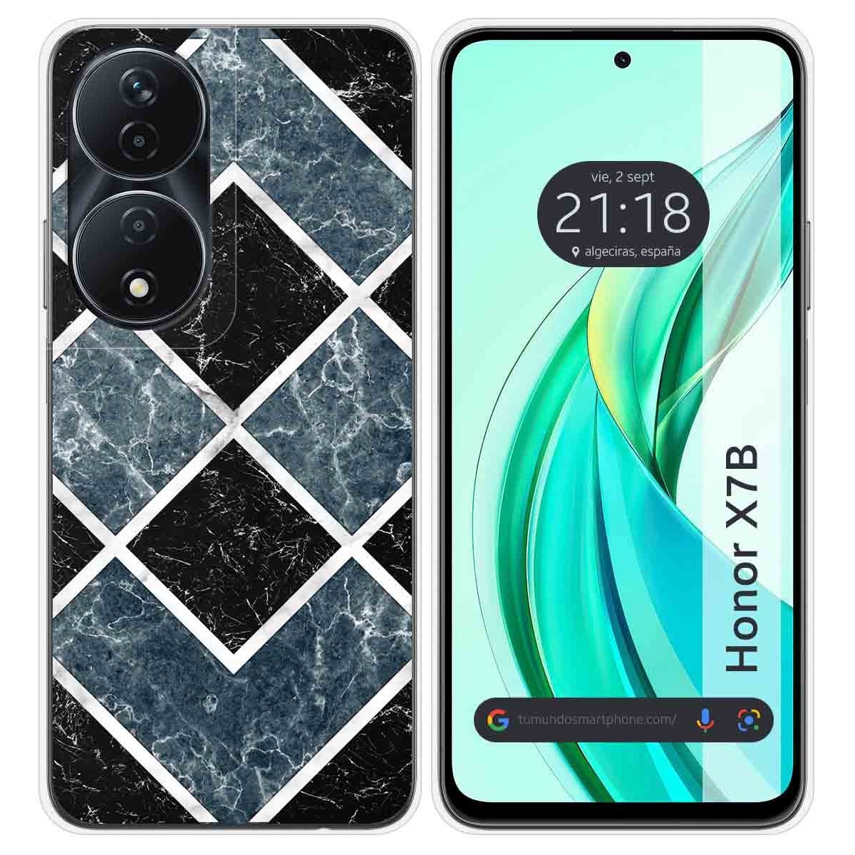 Funda Silicona para Huawei Honor X7b diseño Mármol 06 Dibujos