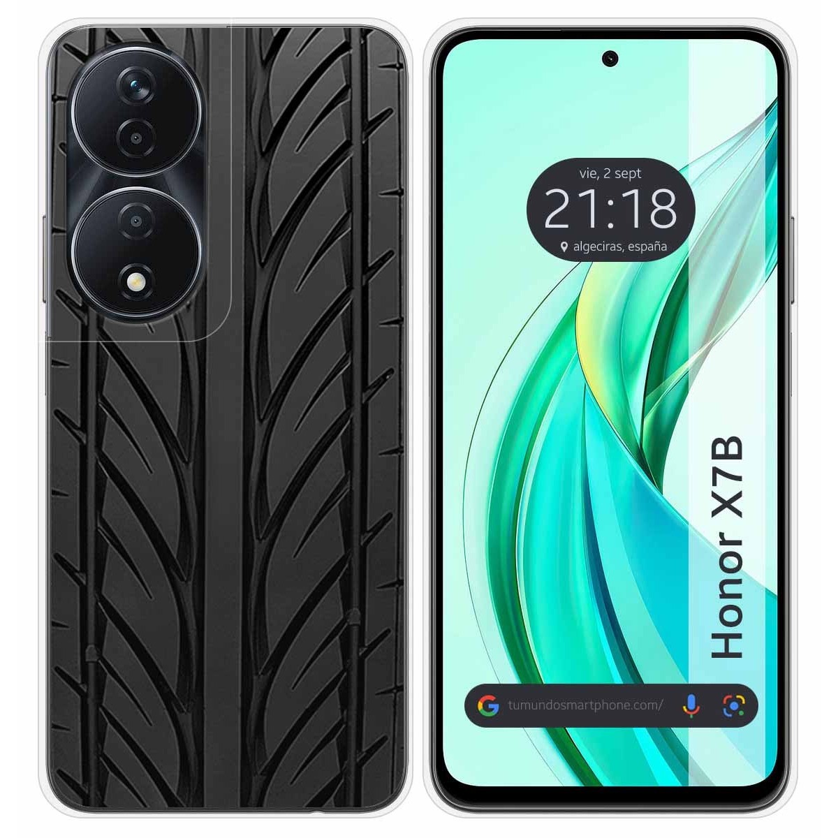 Funda Silicona para Huawei Honor X7b diseño Neumatico Dibujos