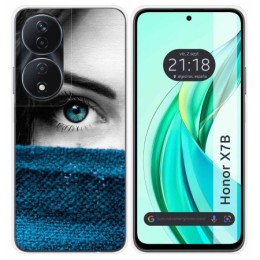 Funda Silicona para Huawei Honor X7b diseño Ojo Dibujos