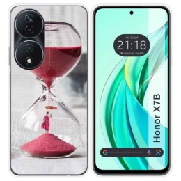 Funda Silicona para Huawei Honor X7b diseño Reloj Dibujos