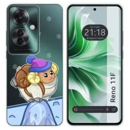 Funda Silicona Transparente para Oppo Reno 11F 5G diseño Cabra Dibujos