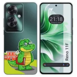 Funda Silicona Transparente para Oppo Reno 11F 5G diseño Coco Dibujos