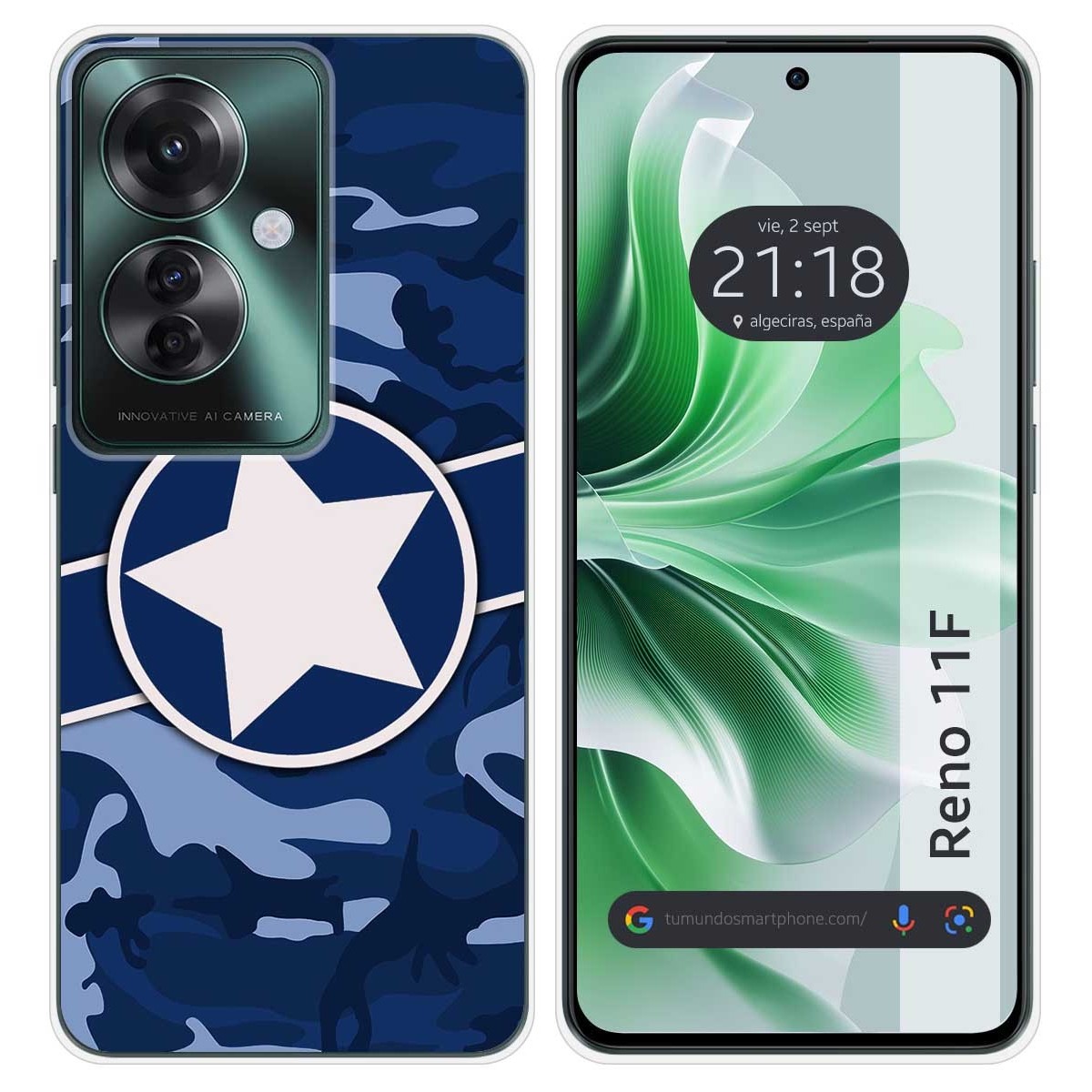 Funda Silicona para Oppo Reno 11F 5G diseño Camuflaje 03 Dibujos